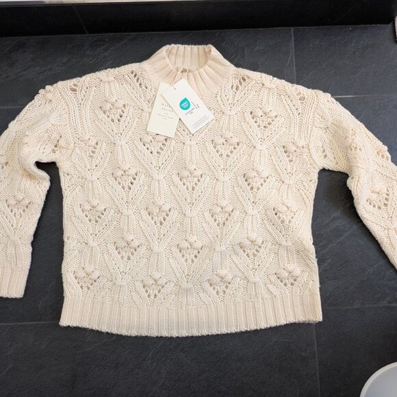 Sezane Igor Jumper NWT  XS in Ecru (Hard to Find) - Picture 2 of 7